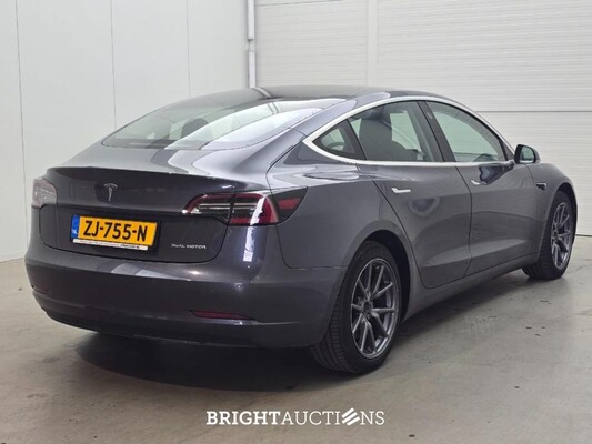 Tesla Model 3 Long Range AWD 75 kWh 351pk 2019 (Origineel-NL), ZJ-755-N