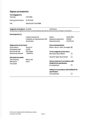 Mercedes-Benz E63 AMG 6.2 V8 -CARBON- 525pk 2010 (Origineel-NL) E-Klasse, 47-LKB-6