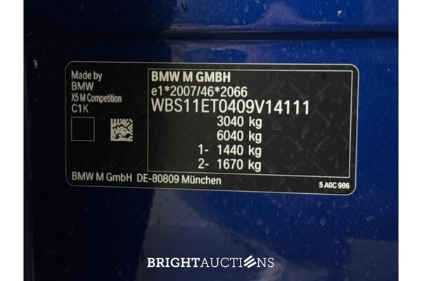 BMW X5 M Competition 625pk 2024, HPG-80-K