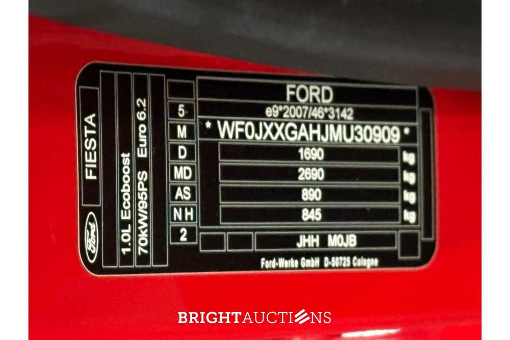 Ford Fiesta Titanium 1.0 EcoBoost 95pk 2021 (Origineel-NL), K-652-SK