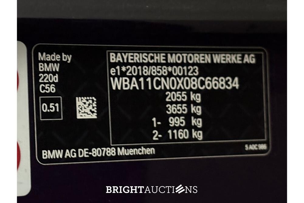 BMW 2 Serie 220 d High Executive 190pk 2022 (Origineel-NL), P-922-XS