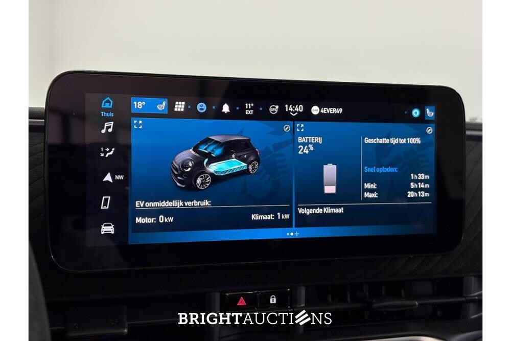 Fiat 500C Abarth Turismo 42 kWh 155pk 2025 (Origineel-NL), HSZ-26-J