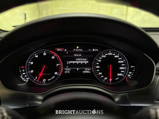 Audi RS6 Avant 4.0 TFSI V8 Quattro Pro Line Plus -CARBON- 560pk 2013 -AKRAPOVIC- C7, PB-423-N