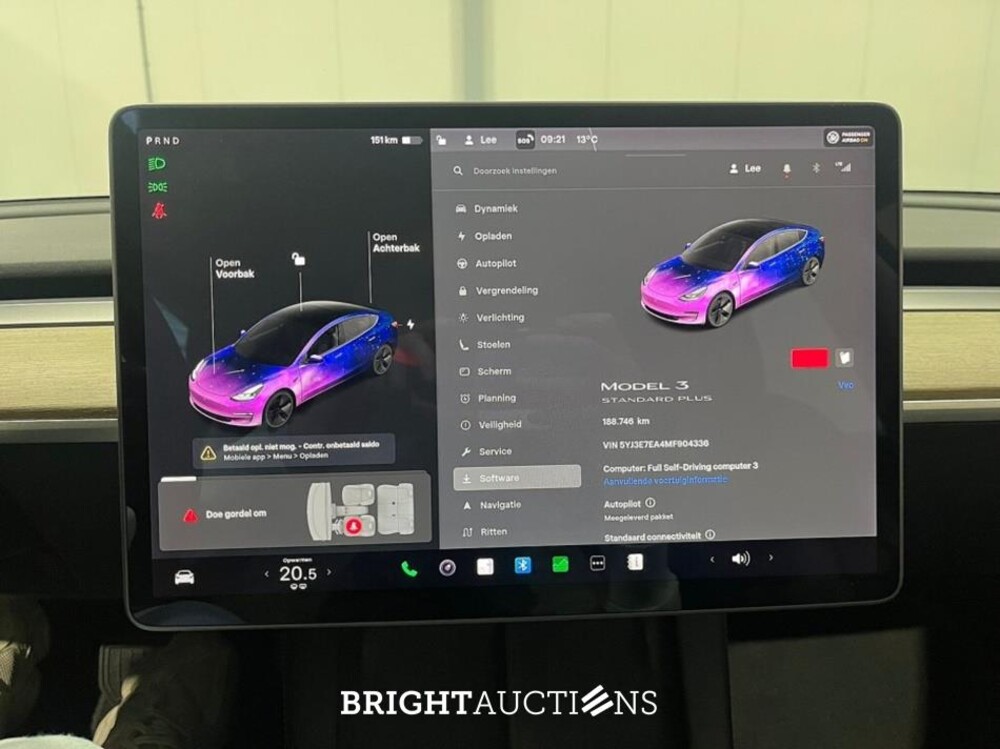 Tesla Model 3 Standard RWD Plus 60 kWh 238pk 2021 (Origineel-NL), K-915-VR