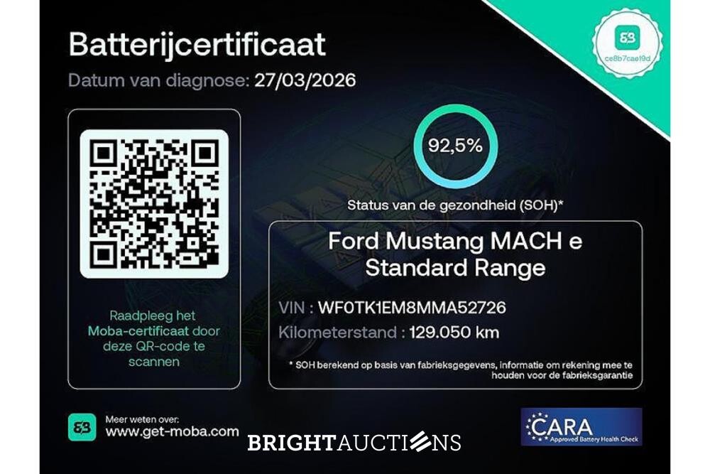 Ford Mustang RWD 75 kWh 269pk 2022 (Origineel-NL), P-598-LD