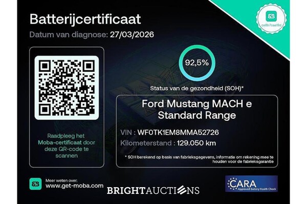 Ford Mustang RWD 75 kWh 269pk 2022 (Origineel-NL), P-598-LD