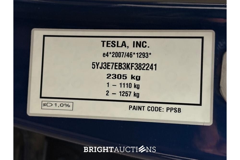 Tesla Model 3 Long Range AWD 75 kWh 351pk 2019 (Origineel-NL), ZP-711-P