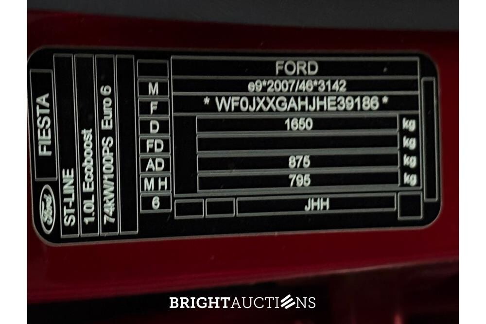 Ford Fiesta ST-Line 1.0 EcoBoost 99pk 2018 (Origineel-NL), RR-856-T