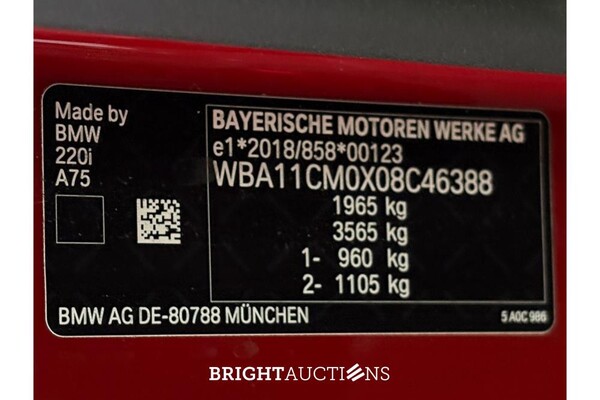 BMW 2 Serie 220 i High Executive 183pk 2022 (Origineel-NL), P-376-HX