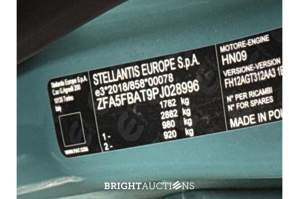 Fiat 600 Hybrid Urban 1.2 100pk 2025 (Origineel-NL), HGK-75-H