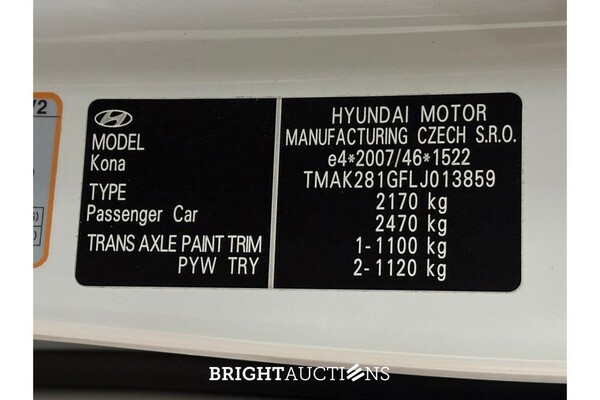 Hyundai KONA EV 64 kWh 204pk 2020 (Origineel-NL), J-866-NP