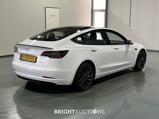 Tesla Model 3 Performance AWD 75 kWh 462pk 2021 (Origineel-NL), N-068-RR