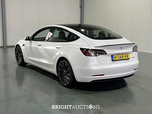 Tesla Model 3 Performance AWD 75 kWh 462pk 2021 (Origineel-NL), N-068-RR
