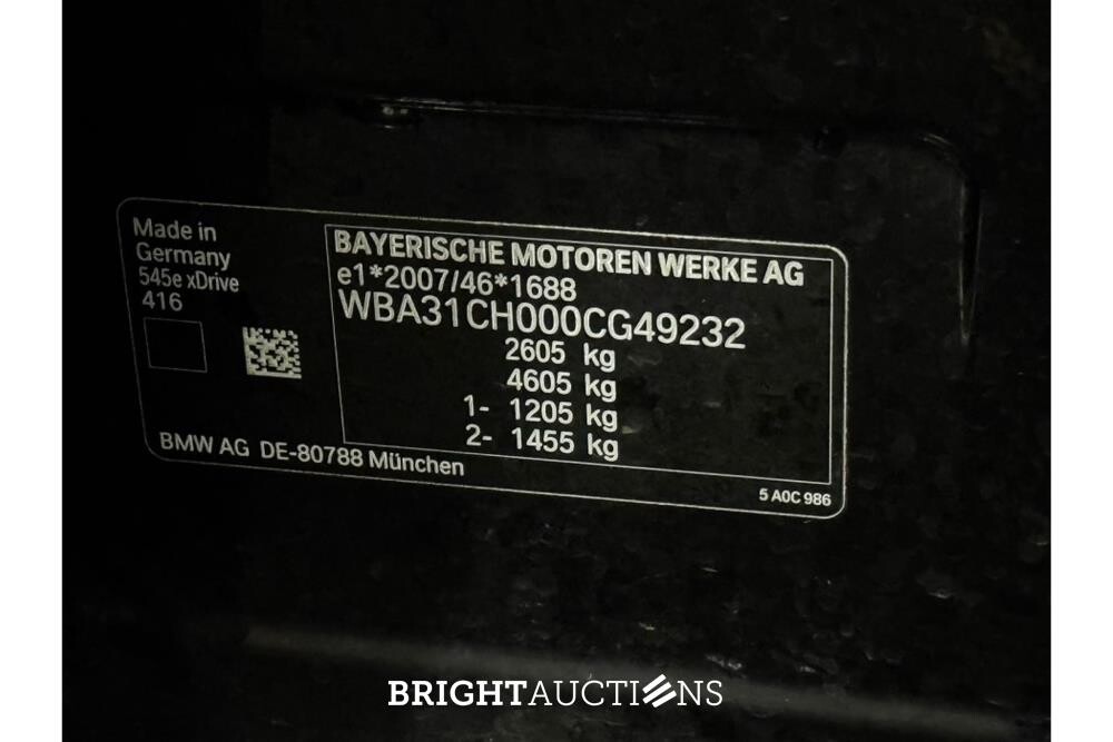 BMW 545e High Executive xDrive 394pk 2021 (Origineel-NL) 5-Serie, K-418-RL