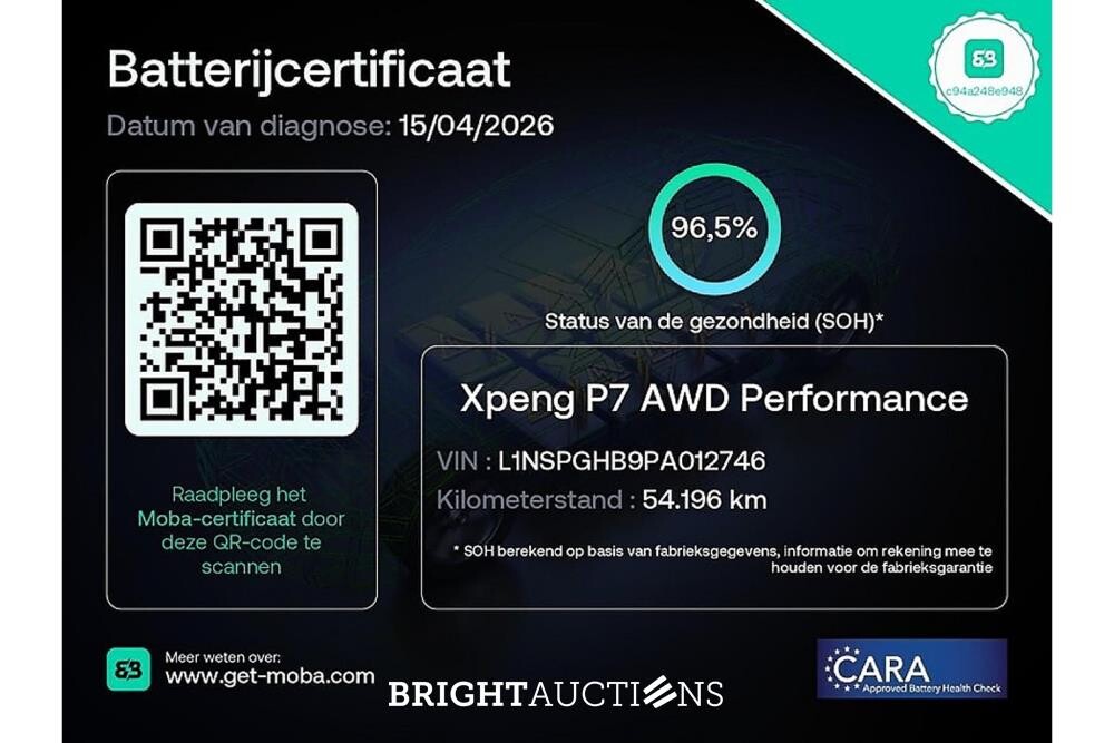 XPeng P7 Performance AWD 86 kWh 473pk 2024 (Origineel-NL), Z-678-NL