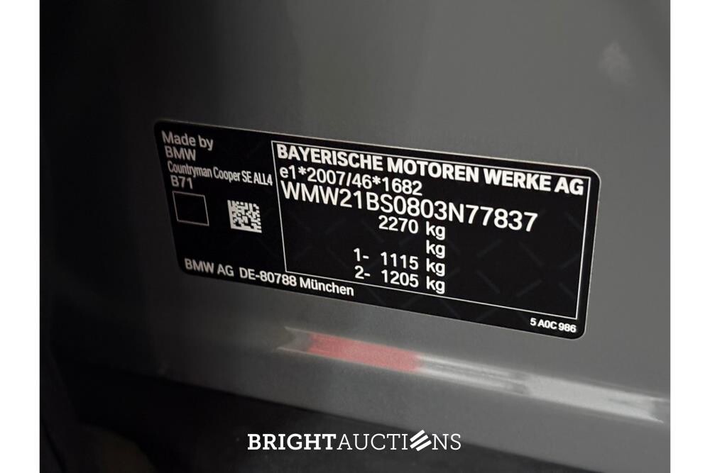 MINI Countryman Cooper S E ALL4 ALL4 1.5 220pk 2021 (Origineel-NL), N-460-KN