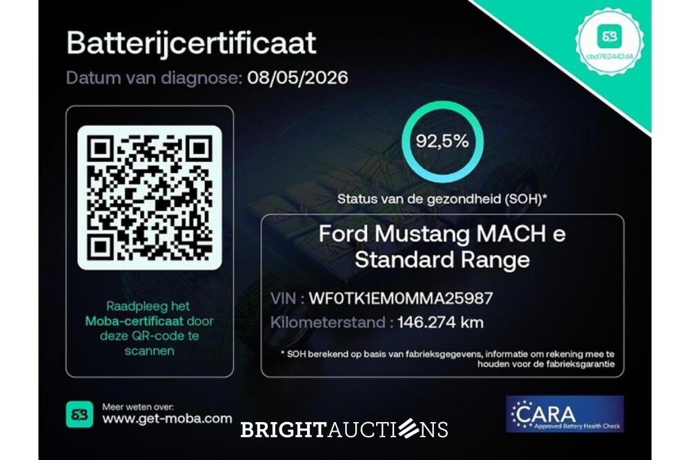 Ford Mustang RWD 75 kWh 258pk 2021 (Origineel-NL), L-448-SX