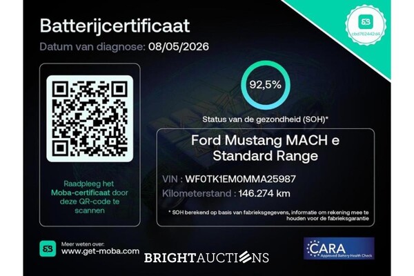 Ford Mustang RWD 75 kWh 258pk 2021 (Origineel-NL), L-448-SX