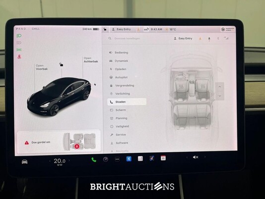 Tesla Model 3 Standard RWD Plus 60 kWh 238pk 2020 (Origineel-NL), H-529-JL