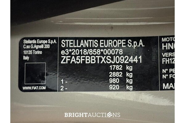 Fiat 600 Hybrid La Prima 1.2 156pk 2025 (Origineel-NL), JHG-91-P