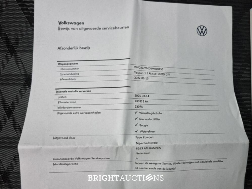Volkswagen Tiguan Allspace R-Line Business+ 7p 1.5 TSI 150pk 2022 (Origineel-NL), N-118-XD