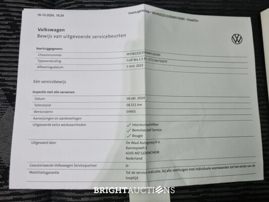Volkswagen Golf Variant eTSI R-Line Business 1.5 150pk 2022, P-415-JJ