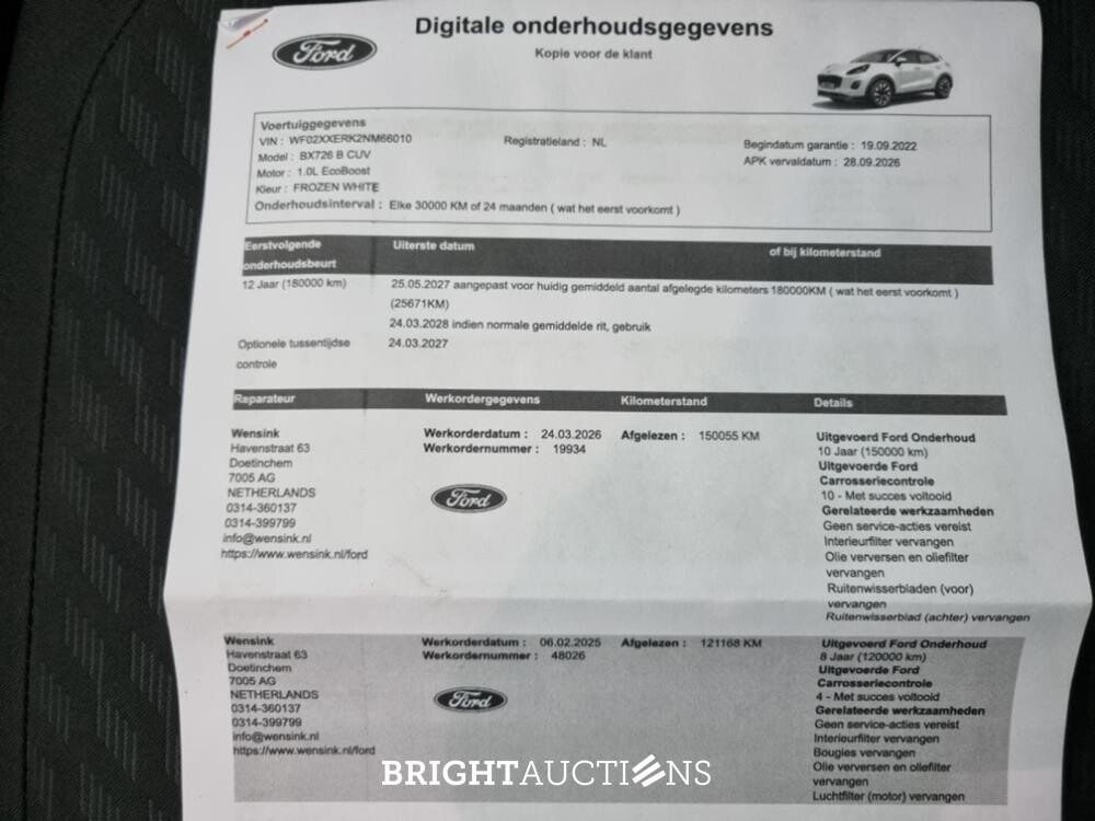Ford Puma Hybrid Titanium 1.0 EcoBoost 125hp 2022 (Original-NL), R-240-JZ