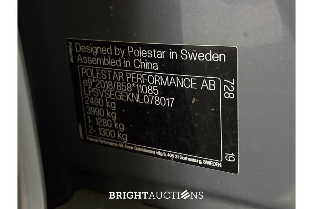 Polestar 2 Long Range Single Motor 78 kWh 231pk 2022 (Origineel-NL), P-329-NL