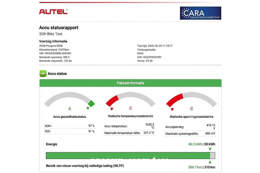 Peugeot 2008 e- EV Allure Avantage 54 kWh 156pk 2025 (Origineel-NL), HLR-73-V