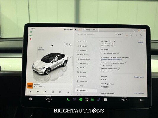 Tesla Model Y Long Range AWD 75 kWh 351pk 2023 (Origineel-NL), S-396-PJ