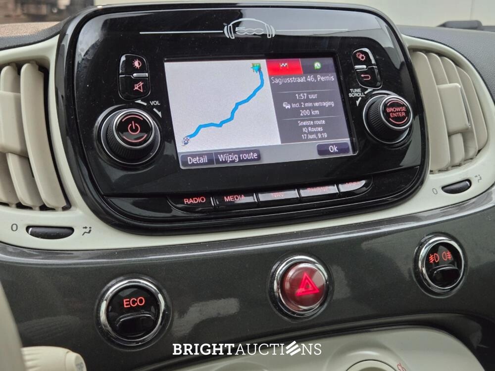Fiat 500 C TwinAir Turbo Lounge 0.9 80pk 2018 (Origineel-NL), XB-401-S