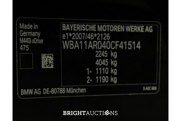 BMW M440i High Executive xDrive 374pk 2020 (Original-NL) 4er-Reihe, J-656-VG