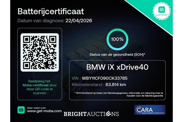 BMW iX xDrive40 Executive 77 kWh 326pk 2022 (Original-NL), P-510-KJ