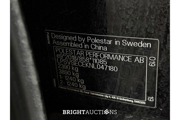 Polestar 2 Standard Range Single Motor 63 kWh 224pk 2021 (Origineel-NL), L-683-ZT