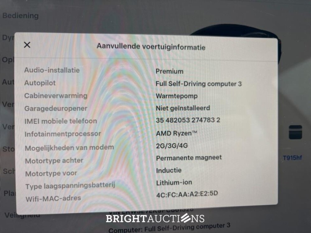 Tesla Model 3 Long Range AMD Ryzen AWD 75 kWh 351pk 2023 (Origineel-NL), T-915-HF