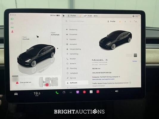 Tesla Model 3 Long Range AMD Ryzen AWD 75 kWh 351pk 2023 (Origineel-NL), T-915-HF