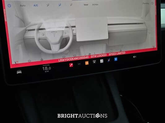 Tesla Model Y Long Range AWD 75 kWh 351pk 2022 (Origineel-NL), P-580-GV