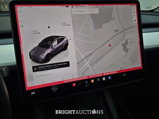 Tesla Model Y Long Range AWD 75 kWh 351pk 2022 (Origineel-NL), P-580-GV