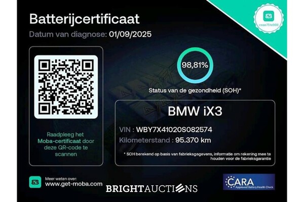 BMW iX3 Executive 80 kWh 286pk 2021 (Origineel-NL), L-873-ZT