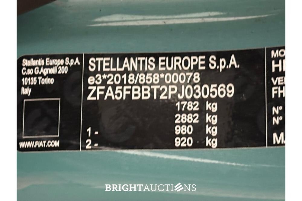Fiat 600 Hybrid La Prima 1.2 100pk 2025 (Origineel-NL), HGJ-22-N