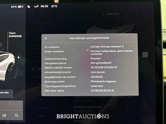 Tesla Model 3 Standard RWD Plus 60 kWh 238pk 2020 (Origineel-NL), H-035-JN