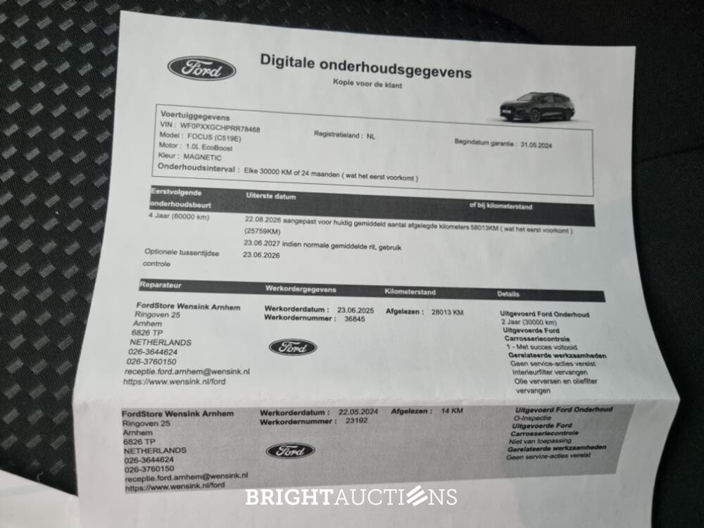 Ford Focus Wagon Hybrid ST-Line X 1.0 EcoBoost 125pk 2024 (Origineel-NL), Z-012-RD
