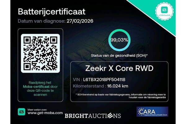 ZEEKR X RWD Long Range 69 kWh 272pk 2025 (Origineel-NL), HNP-22-V
