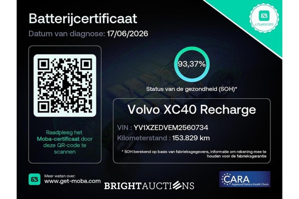 Volvo XC40 Recharge P8 R-Design AWD 408pk 2021 (Origineel-NL), L-682-DV