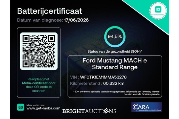 Ford Mustang RWD 75 kWh 269pk 2021 (Origineel-NL), N-606-TP