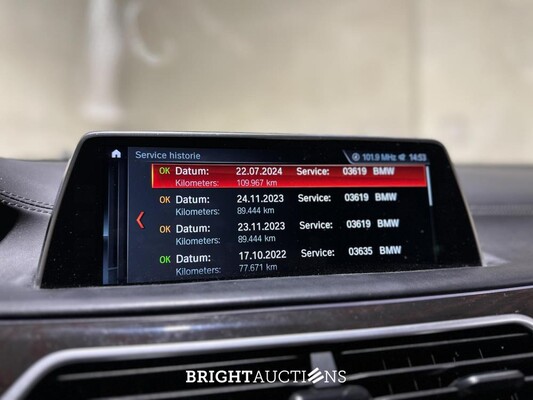 BMW 750Li xDrive High Executive 4.4 V8 7-serie G12 449pk 2017, XF-396-X