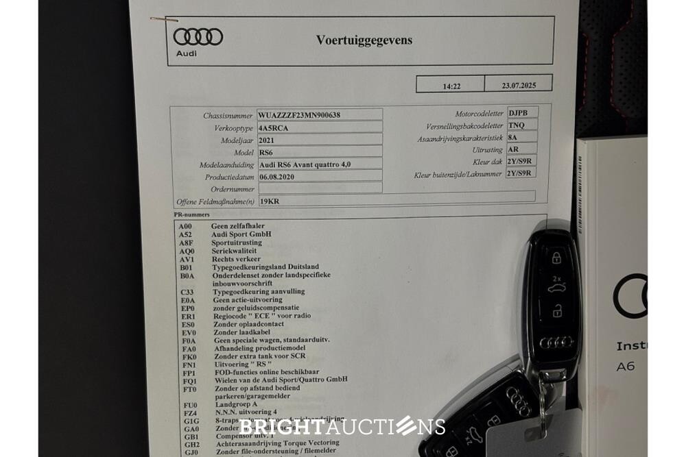 Audi A6 RS6 Avant RS 6 TFSI Quattro 599pk 2020, K-492-JD