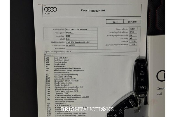 Audi A6 RS6 Avant RS 6 TFSI Quattro 599pk 2020, K-492-JD