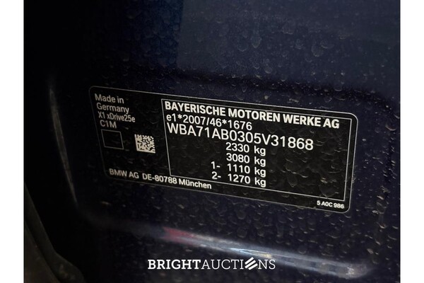 BMW X1 xDrive25e eDrive Edition 220pk 2022 (Origineel-NL), P-724-PG