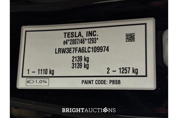 Tesla Model 3 Standard RWD Plus 60 kWh 2020 (Origineel-NL), K-848-FF